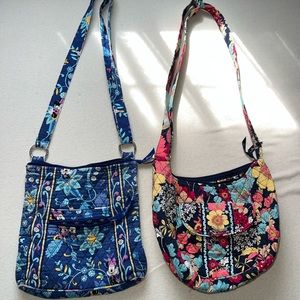 Two Vera Bradley cross body purses. There’s wear on the disney one.